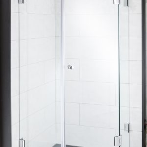 Fünfeckige Glasdusche