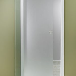 Glasschiebetür "Satinato": Motivlos und blickdicht