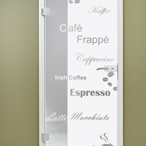 Glastür "Kaffee": Koffein für Ihre Augen