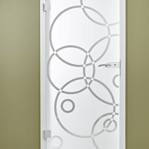 Glastür "Ringe": Der Herr der Ringe