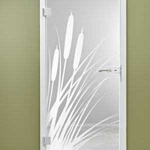 Glastür "Schilf": Eine natürliche Schönheit