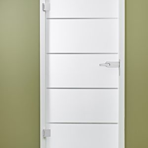 Glastür "Streifen": Gestreifte Eleganz