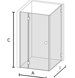 Duschabtrennung GD 1.2.2: Schicke Eckdusche nach Maß