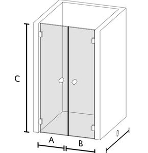 Duschabtrennung GD 2.0: Unkompliziert und platzsparend