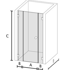 Duschabtrennung GD 2.1.5: Pflegeleicht und flexibel